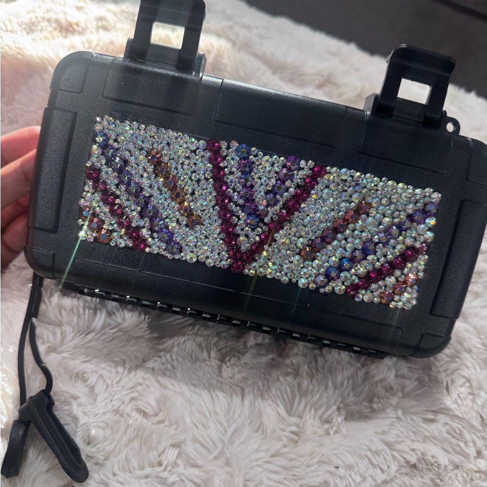 Black Hand Bejeweled Cigar Case